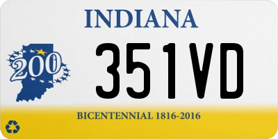 IN license plate 351VD