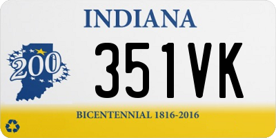 IN license plate 351VK