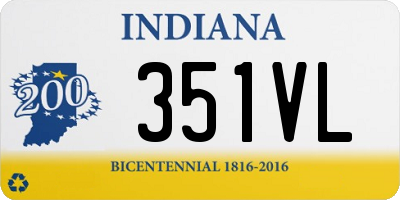 IN license plate 351VL