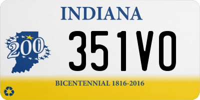 IN license plate 351VO