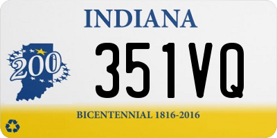 IN license plate 351VQ