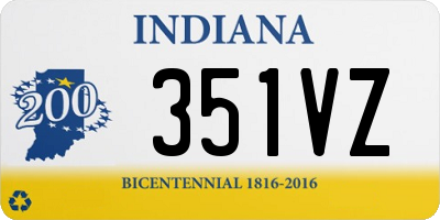 IN license plate 351VZ