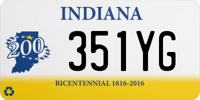 IN license plate 351YG