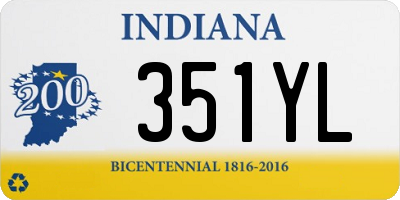 IN license plate 351YL