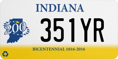 IN license plate 351YR