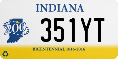 IN license plate 351YT