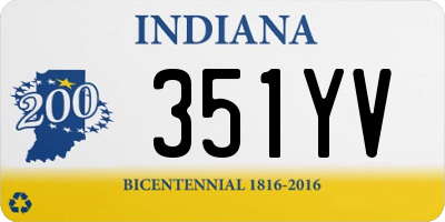 IN license plate 351YV