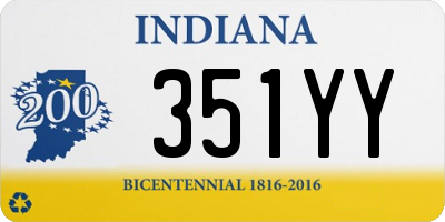 IN license plate 351YY