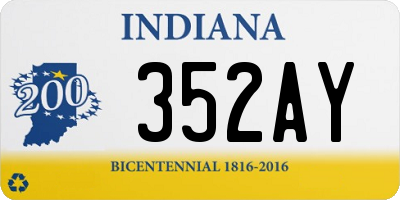 IN license plate 352AY