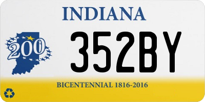 IN license plate 352BY