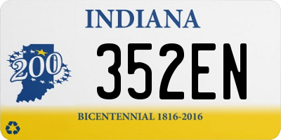 IN license plate 352EN