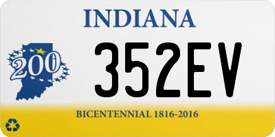 IN license plate 352EV