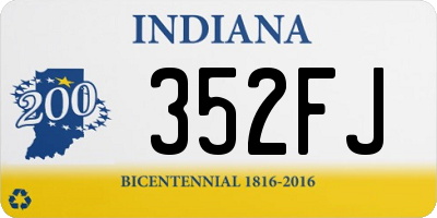 IN license plate 352FJ