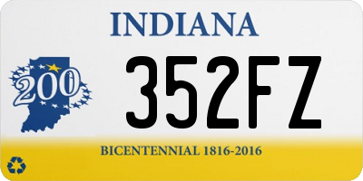 IN license plate 352FZ