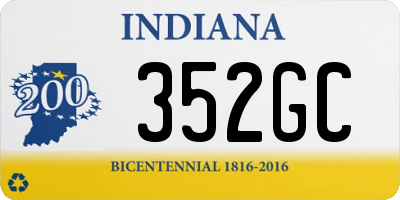 IN license plate 352GC