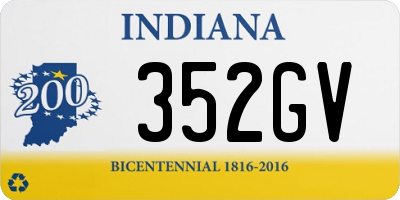 IN license plate 352GV