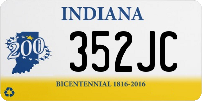 IN license plate 352JC