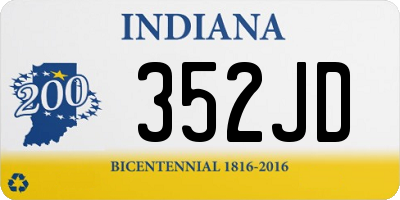 IN license plate 352JD