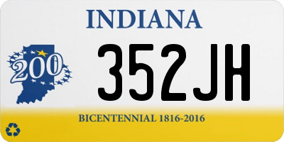 IN license plate 352JH