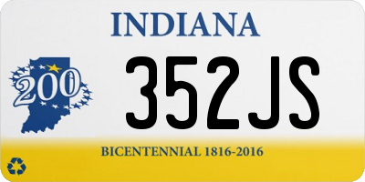 IN license plate 352JS