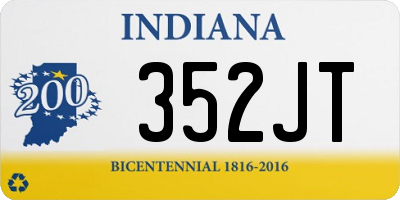 IN license plate 352JT