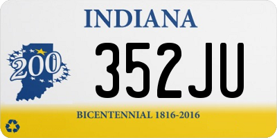 IN license plate 352JU