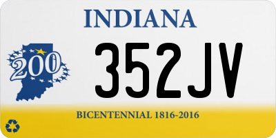 IN license plate 352JV