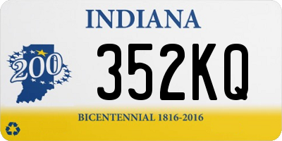 IN license plate 352KQ