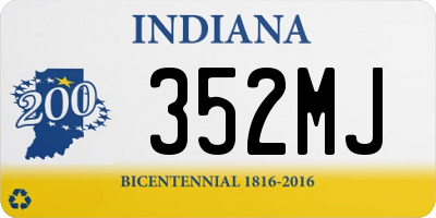 IN license plate 352MJ