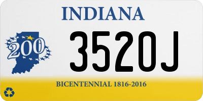 IN license plate 352OJ