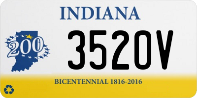 IN license plate 352OV