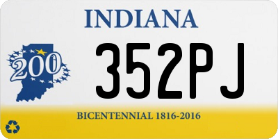 IN license plate 352PJ