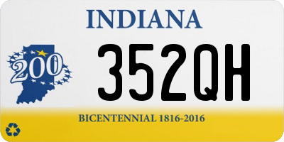 IN license plate 352QH