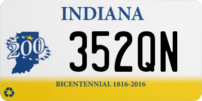 IN license plate 352QN