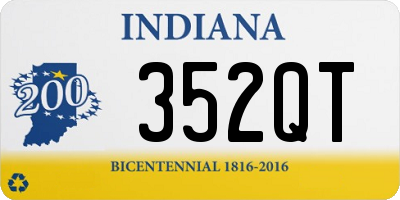 IN license plate 352QT