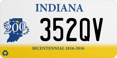 IN license plate 352QV