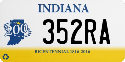 IN license plate 352RA