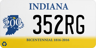 IN license plate 352RG