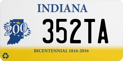 IN license plate 352TA