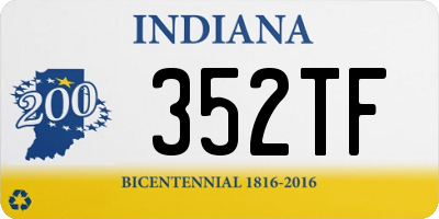 IN license plate 352TF