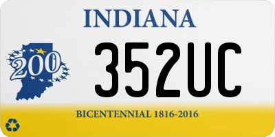 IN license plate 352UC