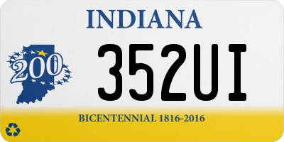 IN license plate 352UI