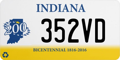 IN license plate 352VD