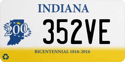 IN license plate 352VE