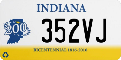 IN license plate 352VJ