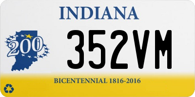 IN license plate 352VM