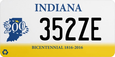 IN license plate 352ZE