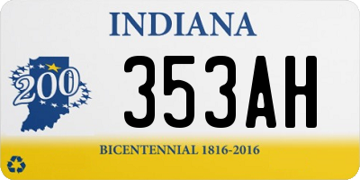 IN license plate 353AH