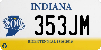 IN license plate 353JM