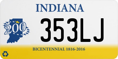 IN license plate 353LJ